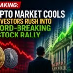 Investors monitoring cryptocurrency and stock market charts during a global financial market shift